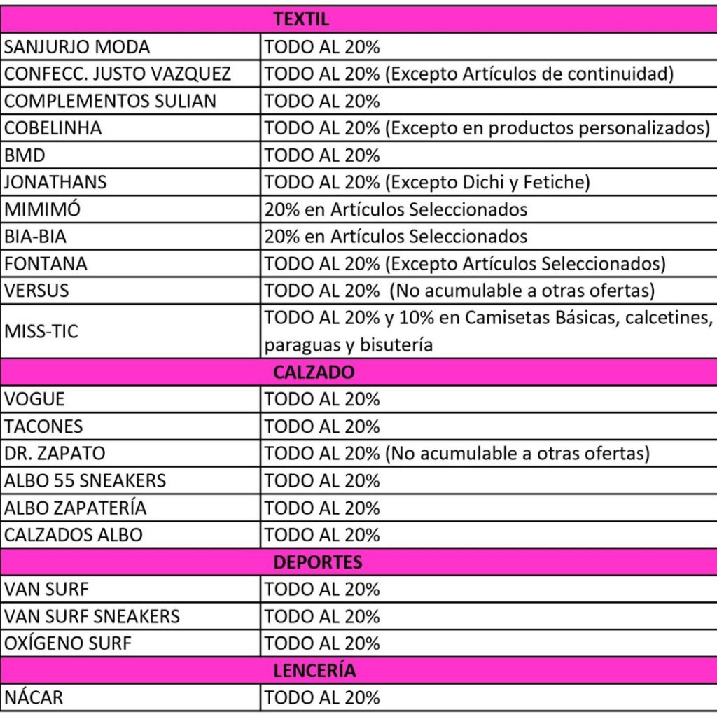 SHOPPING WEEKEND 6 e 7 DE XUÑO