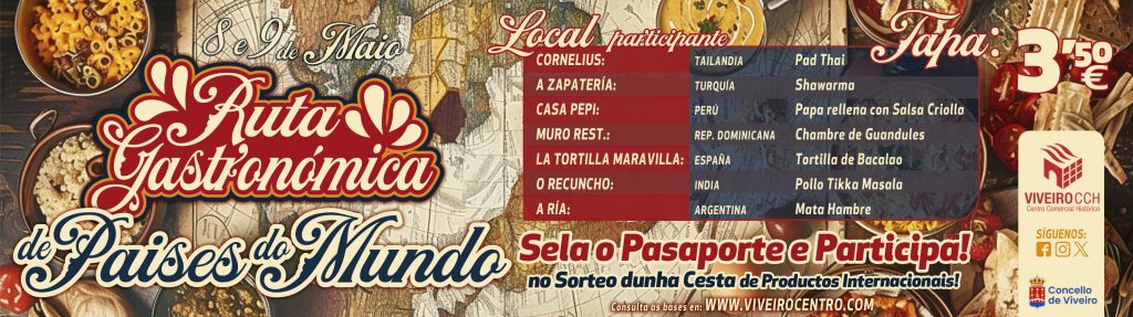 RUTA GASTRONÓMICA DE PAÍSES DO MUNDO