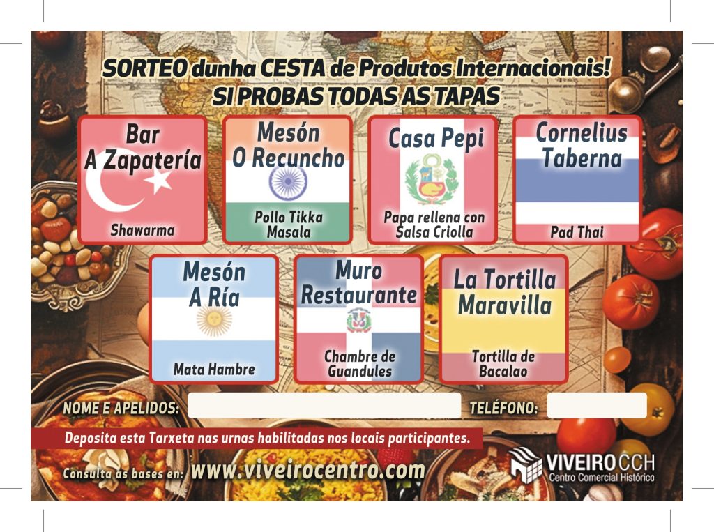 RUTA GASTRONÓMICA DE PAÍSES DO MUNDO