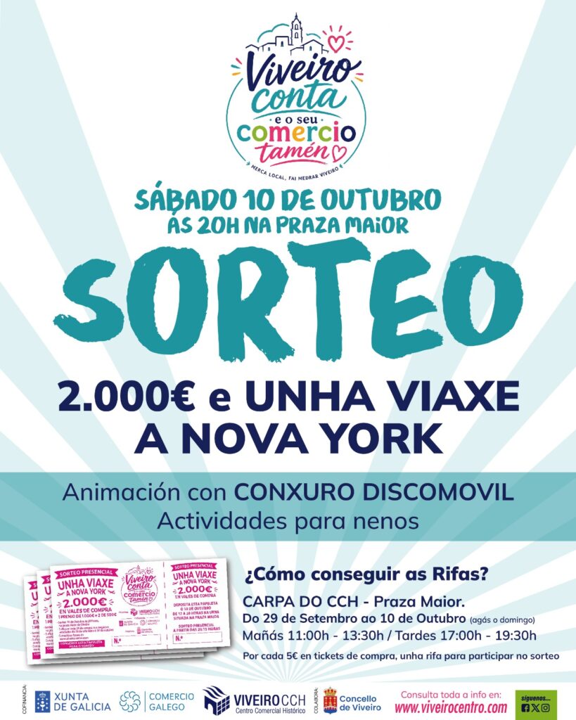 SORTEO DE 2.000€ E UNHA VIAXE A NOVA YORK SORTEO DE 2.000€ E UNHA VIAXE A NOVA YORK