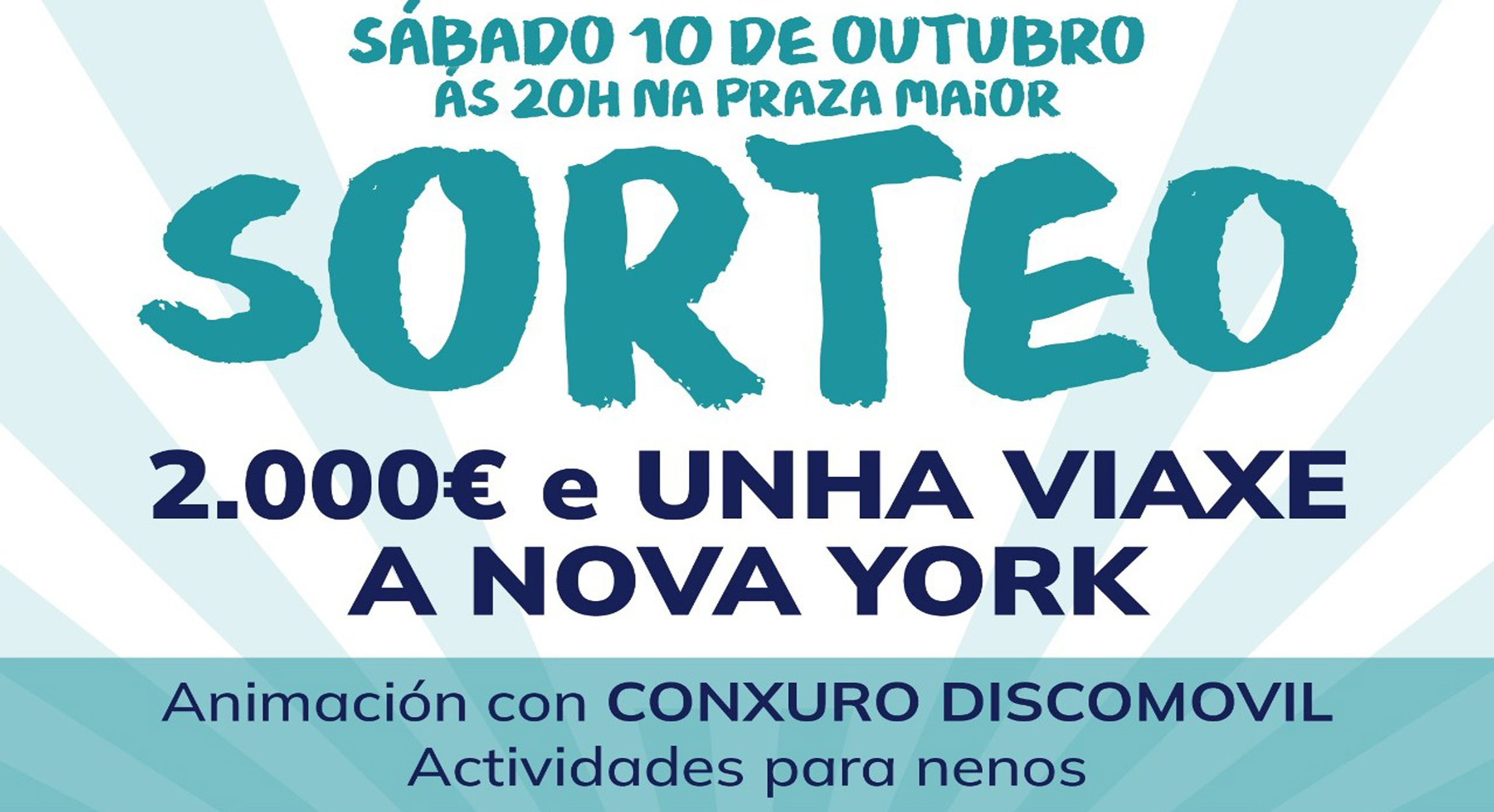 SORTEO DE 2.000€ E UNHA VIAXE A NOVA YORK
